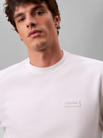 Calvin Klein Jeans Sweatshirt 'Terry' in Wit