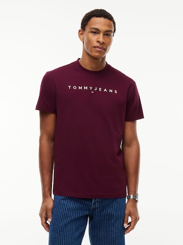 Tommy Jeans Тениска в лилав: отпред