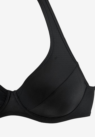 VIVANCE T-Shirt Bikini in Schwarz