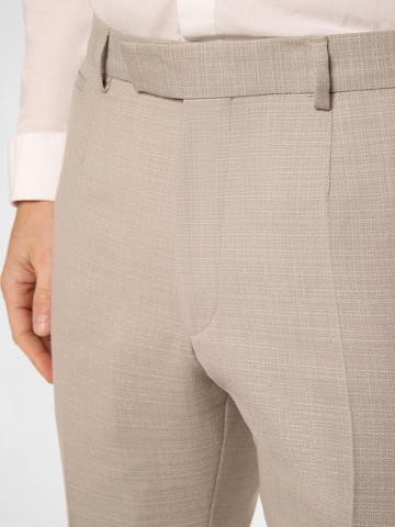 STRELLSON Regular Pleated Pants ' Kynd3 ' in Beige