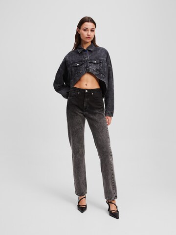 KARL LAGERFELD JEANS Regular Jeans i svart: framsida