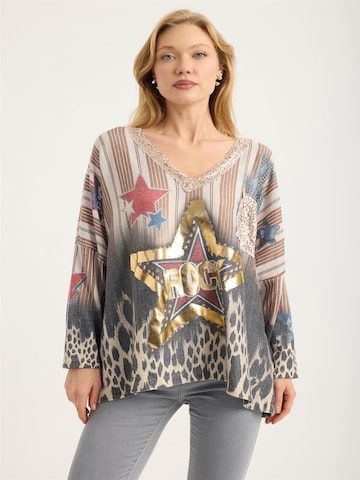 T-shirt HOME STORE en beige : devant