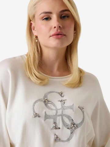 Pullover 'BAT SLEEVE GEMMA LOG W6YR27 Z0975' di GUESS in bianco