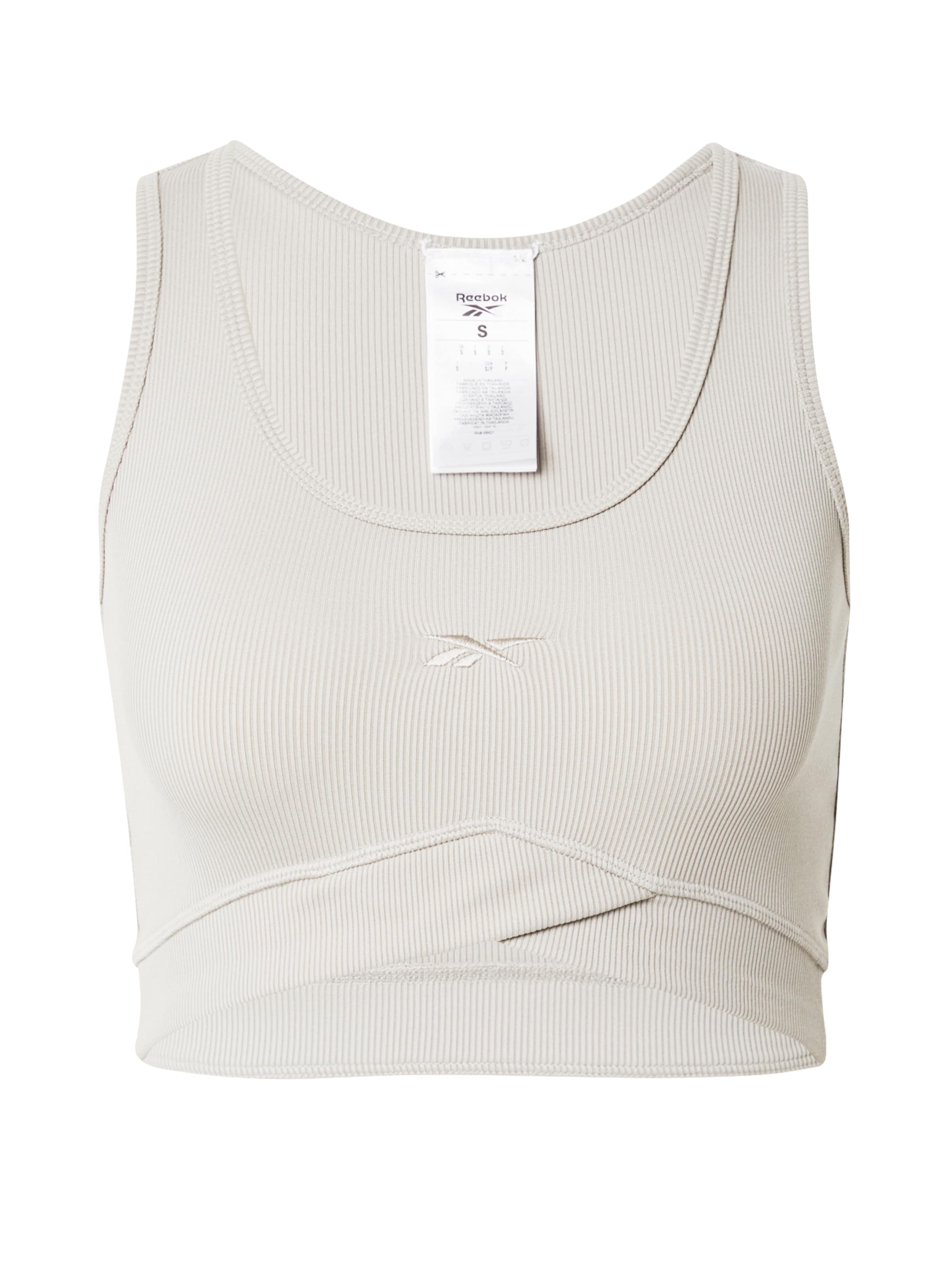 Reebok Športový top 'STUDIO' - Sivá: predná strana