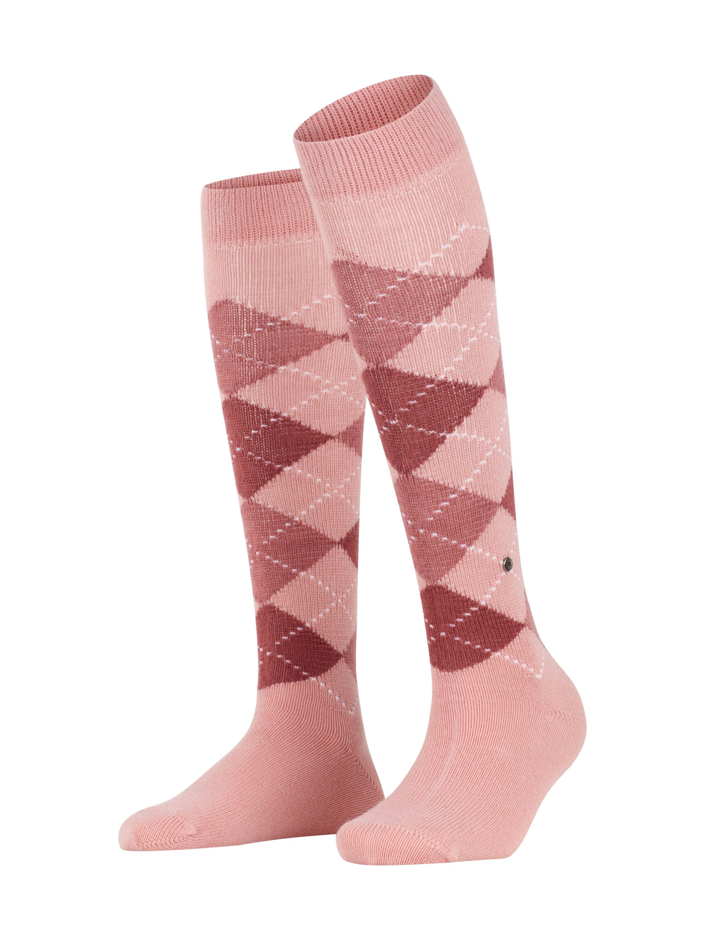 BURLINGTON Overknee Strümpfe 'Whitby'‌‌‌‌ in Pink: Vorderseite