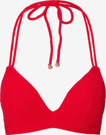 LingaDore - Triángulo Top de bikini en rojo: frente