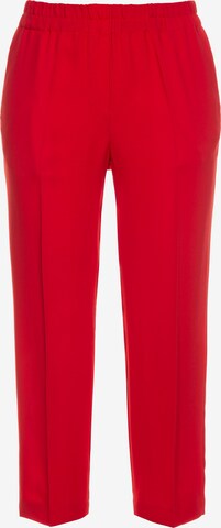 Ulla Popken Regular Broek in Rood: voorkant