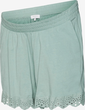 Regular Pantalon 'Maya' MAMALICIOUS en vert : devant