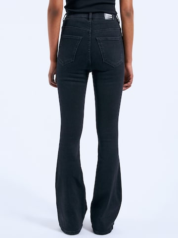 Dr. Denim Skinny Jeans 'Moxy High Flare' in Black