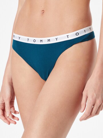 Tommy Hilfiger Underwear Thong in Blue: front