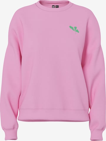 PIECES Свитшот 'PCFAST' в Ярко-розовый: спереди