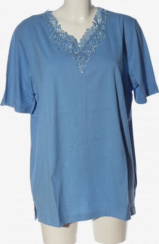 M. Collection V-Ausschnitt-Shirt in 4XL in Blue: front