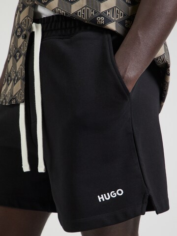 HUGO Свободный крой Штаны 'Dulasho' в Черный