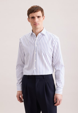 Coupe regular Chemise business SEIDENSTICKER en bleu : devant