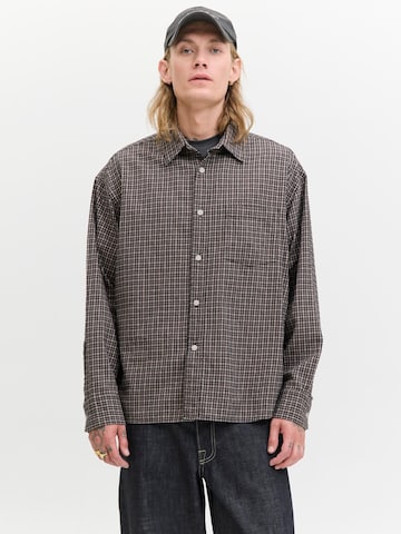 JACK & JONES Comfort Fit Skjorte i brun: forside