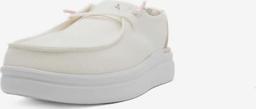 HEY DUDE Moccasins 'Wendy Rise' in White: front