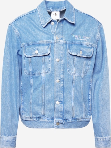 Calvin Klein JeansPrijelazna jakna - plava boja: prednji dio