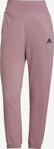 Effilé Pantalon de sport 'Tiro' ADIDAS SPORTSWEAR en violet : devant