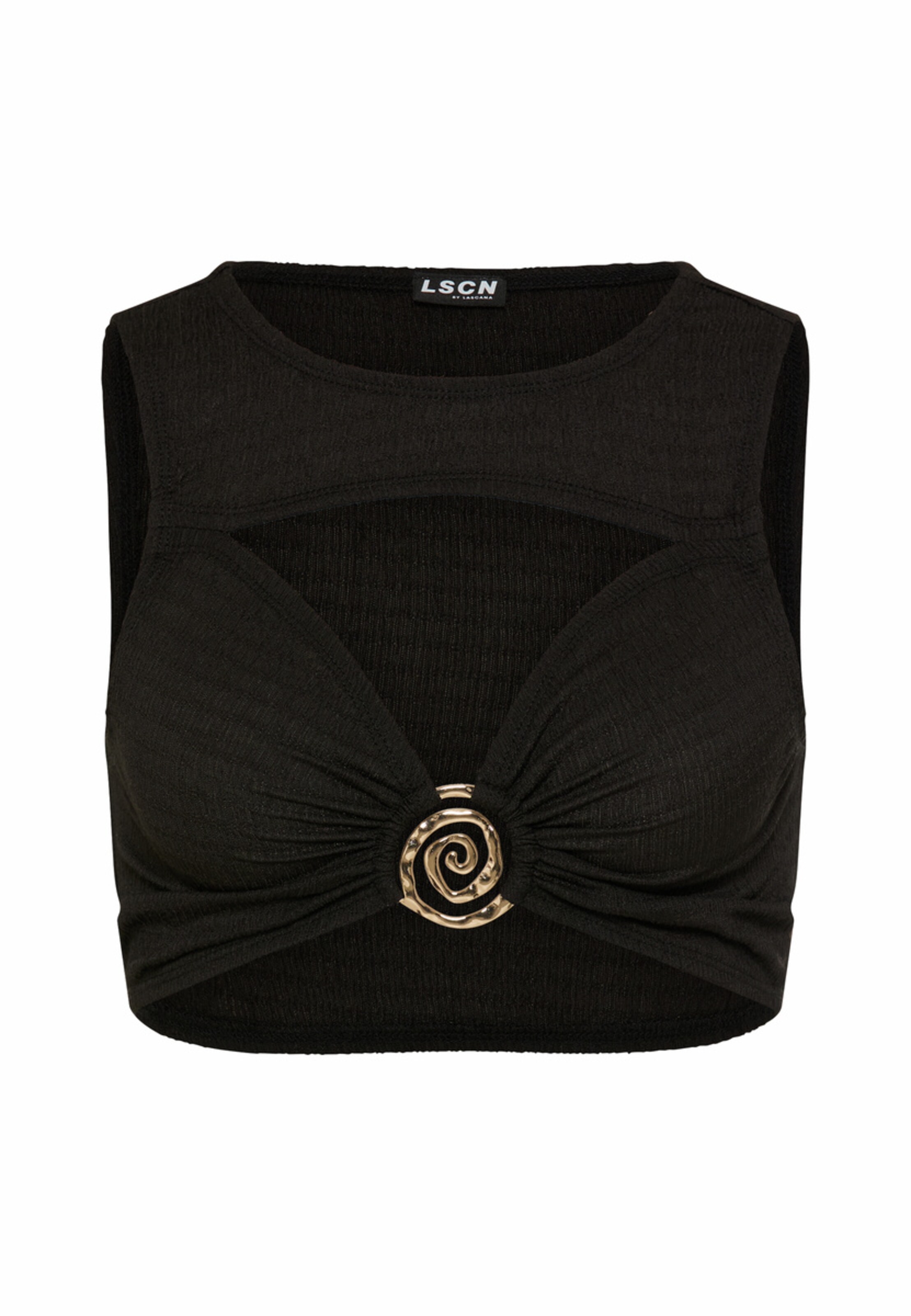 LSCN by LASCANA Top - fekete: elől