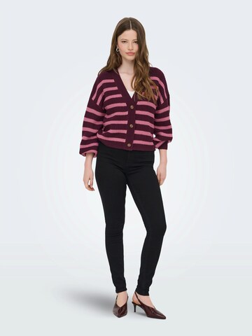 ONLY Плетена жилетка 'ONLCALLIE' в червено