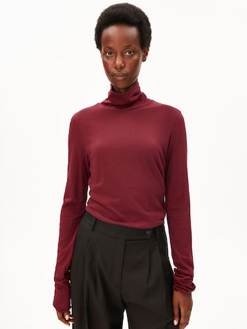 ARMEDANGELS Longsleeve 'GRAZILIANAA' SOFT in Rot: Vorderseite