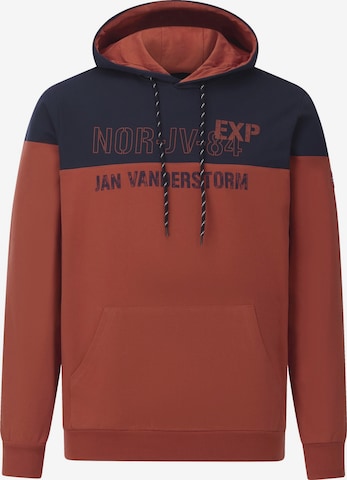 Jan Vanderstorm Sweatshirt ' Jerres ' in Rot: Vorderseite
