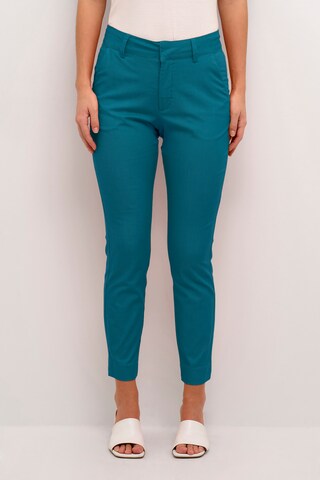 Kaffe Slimfit Hose 'Lea' in Blau