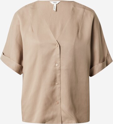 Camicia da donna 'TILDA' di OBJECT in beige: frontale