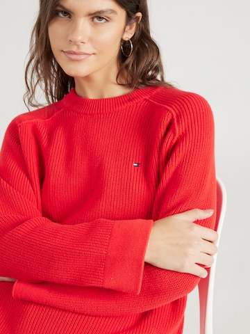 TOMMY HILFIGER Pullover in Rot