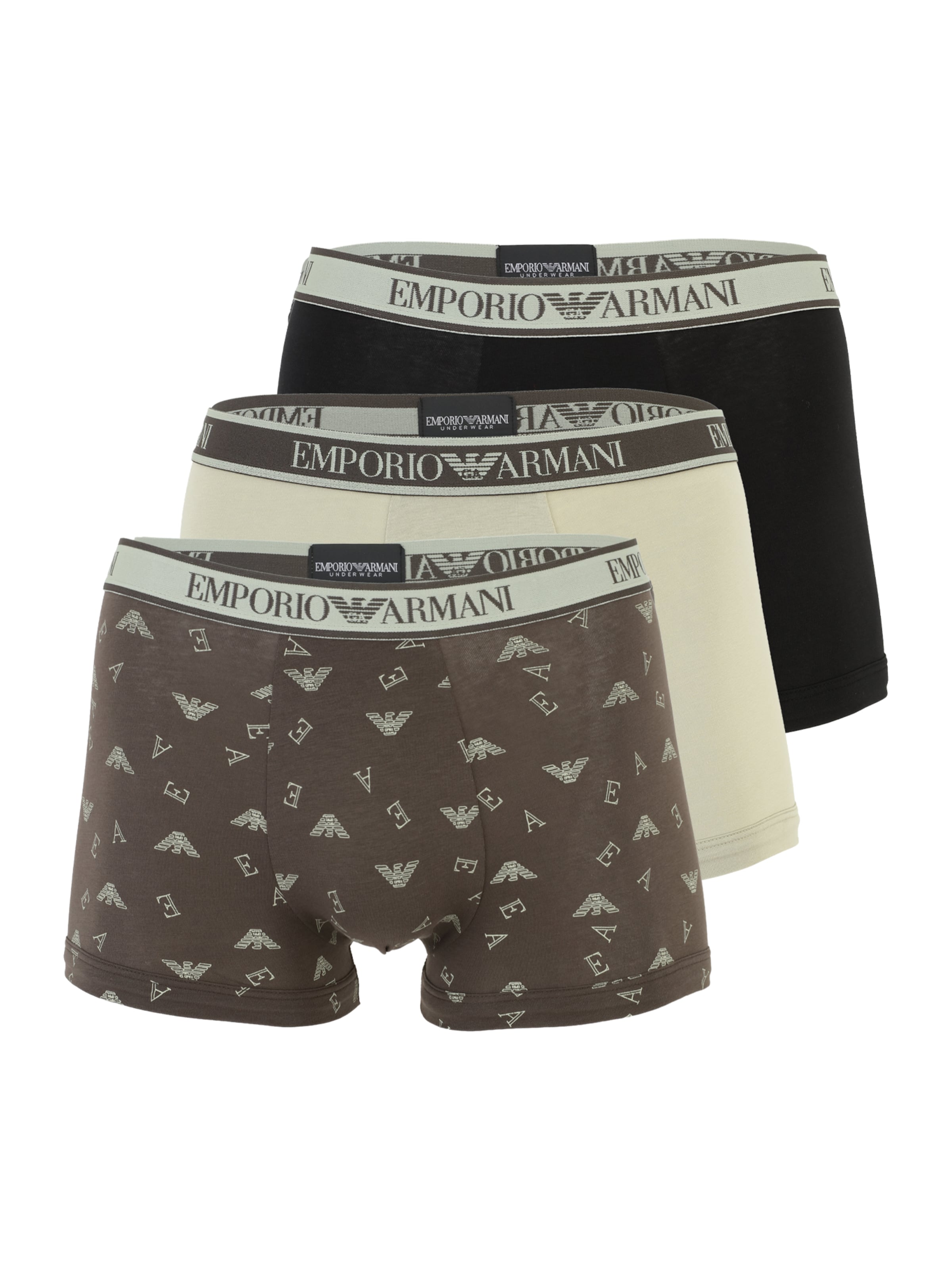 Boxers Emporio Armani en beige : devant