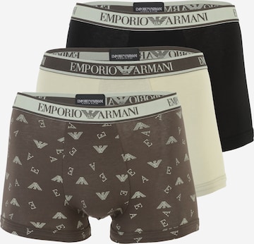 Boxers Emporio Armani en beige : devant