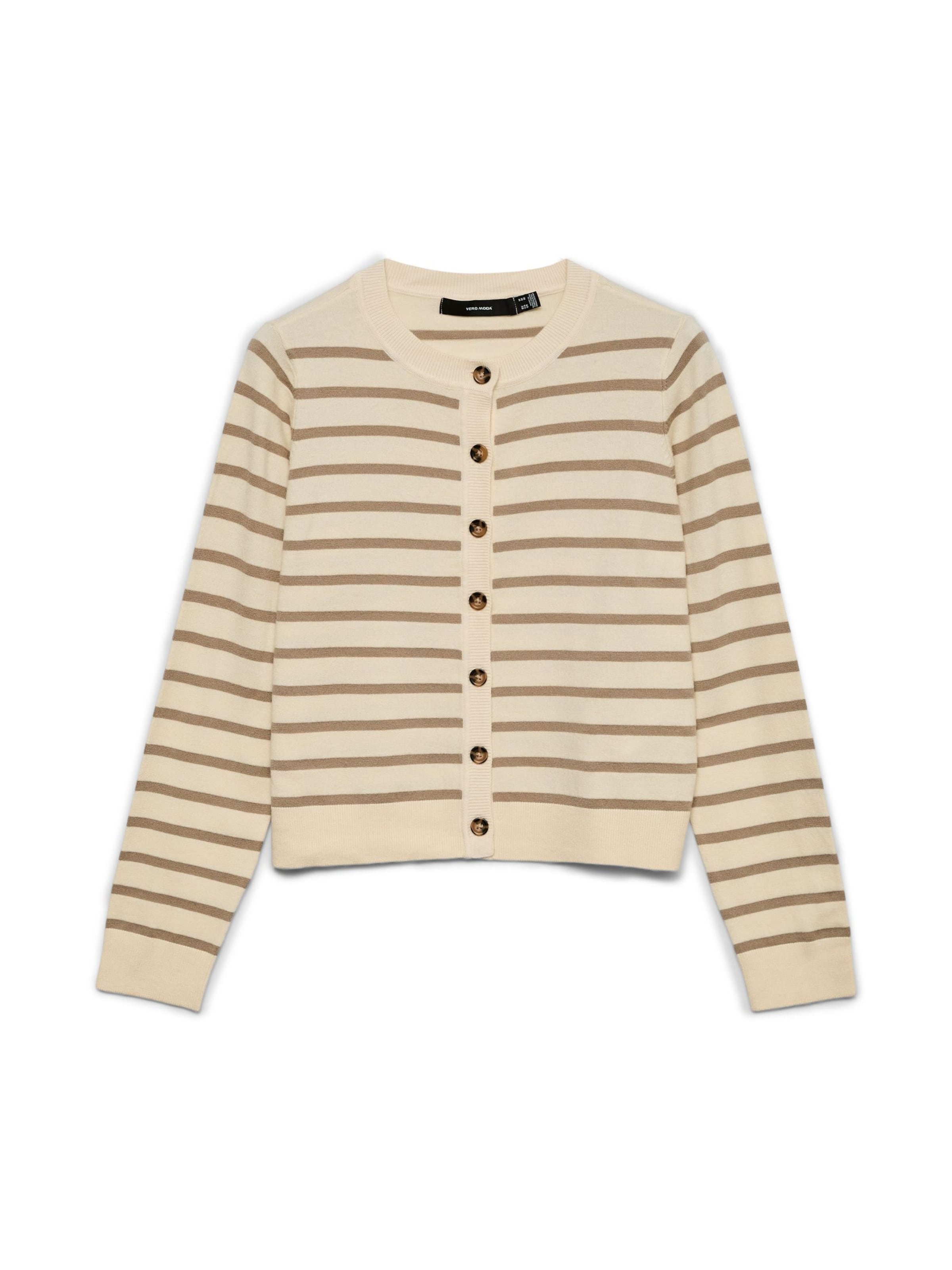 VERO MODA Gebreid vest 'VMSaba' in Beige: voorkant