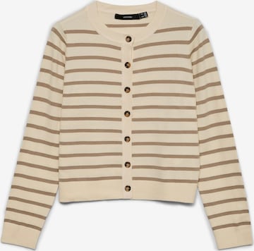 VERO MODA Gebreid vest 'VMSaba' in Beige: voorkant