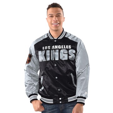 Starter Übergangsjacke 'Los Angeles Kings' in Schwarz: Vorderseite