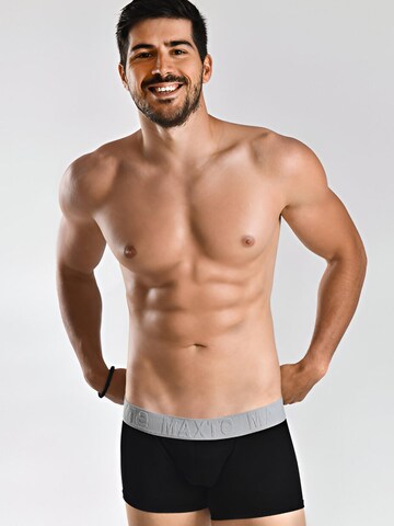 Boxers 'COTTON MAX Boxershorts Men 5er Pack' Maxte en noir : devant