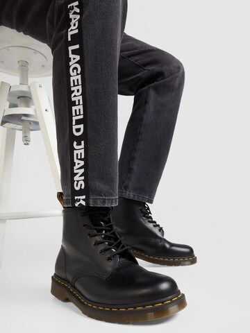 KARL LAGERFELD JEANSregular Traperice - crna boja