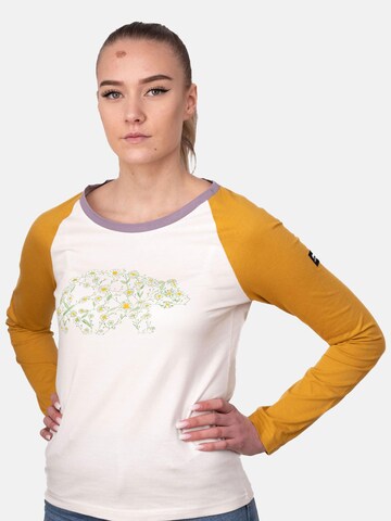 FORSBERG Sweatshirt 'zweifarbiger Longsleeve Damen' in Beige