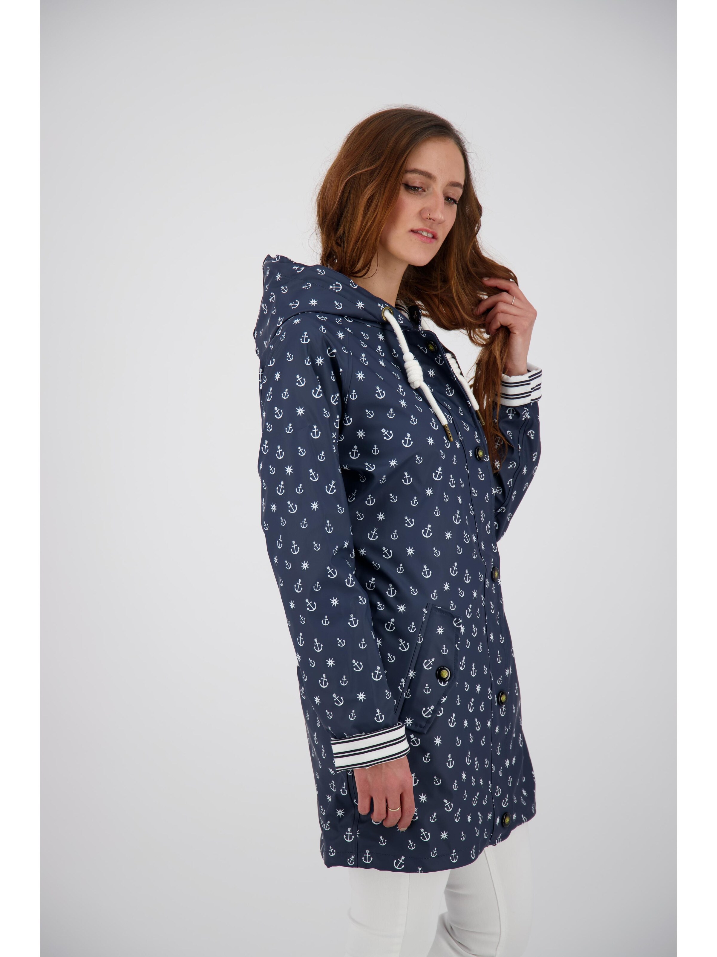 ankerglut Übergangsparka 'Friesennerz ANKERGLUTZAUBER'‌‌‌‌‌‌‌‌‌‌ in Blau