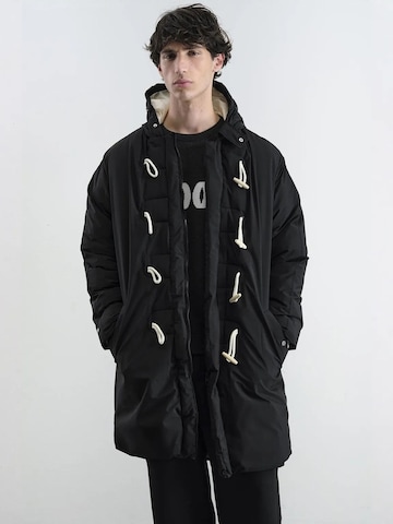 Giesto - Sobretudo de inverno em preto: frente