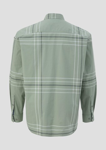 s.Oliver Men Big Sizes Slim fit Button Up Shirt in Green