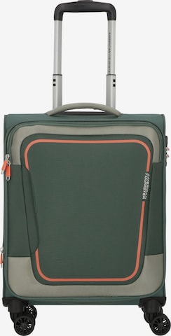 American Tourister Trolley 'Pulsonic' in Grün: Vorderseite