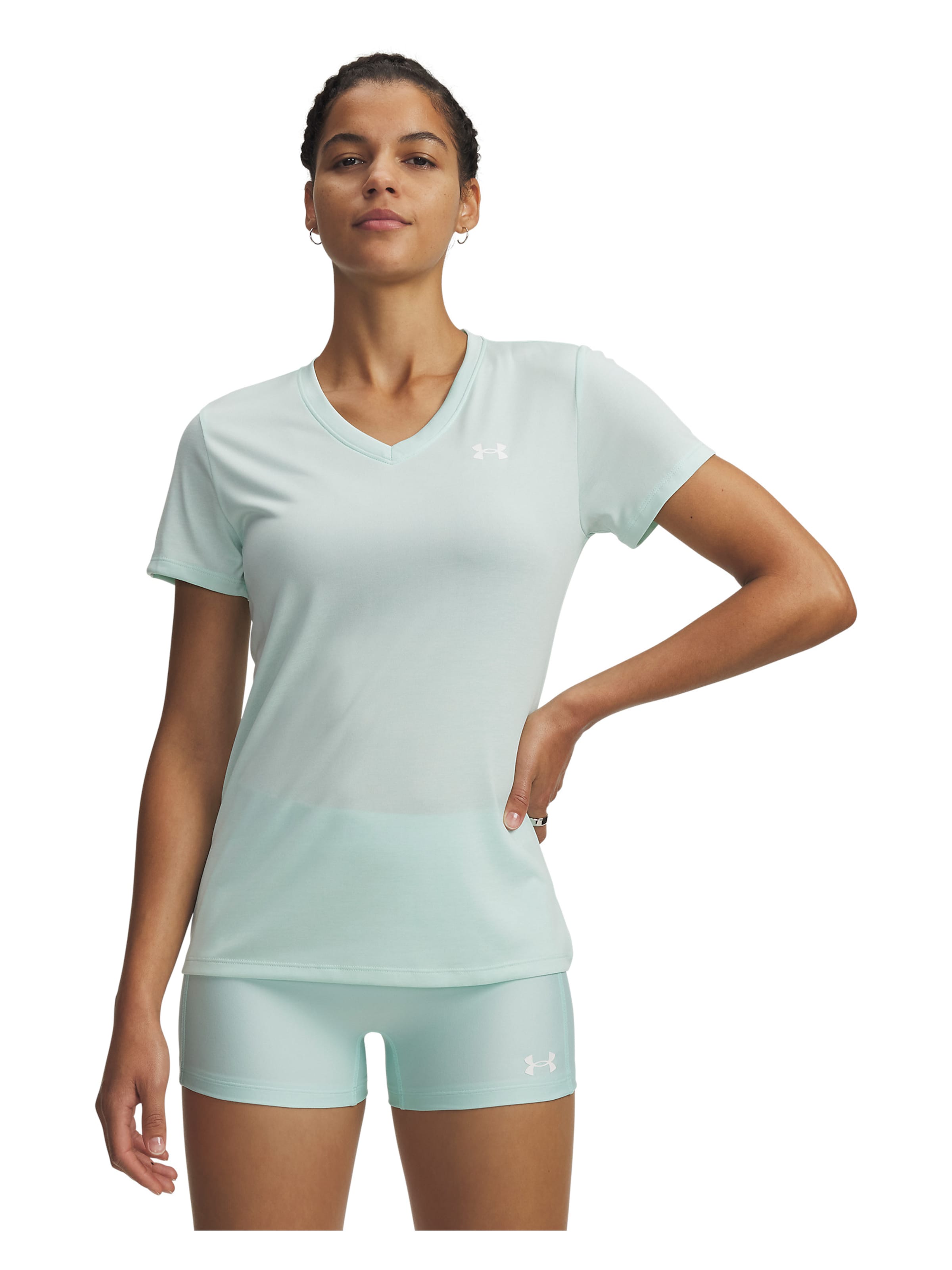 UNDER ARMOUR Performance shirt 'Twist' in Green: front