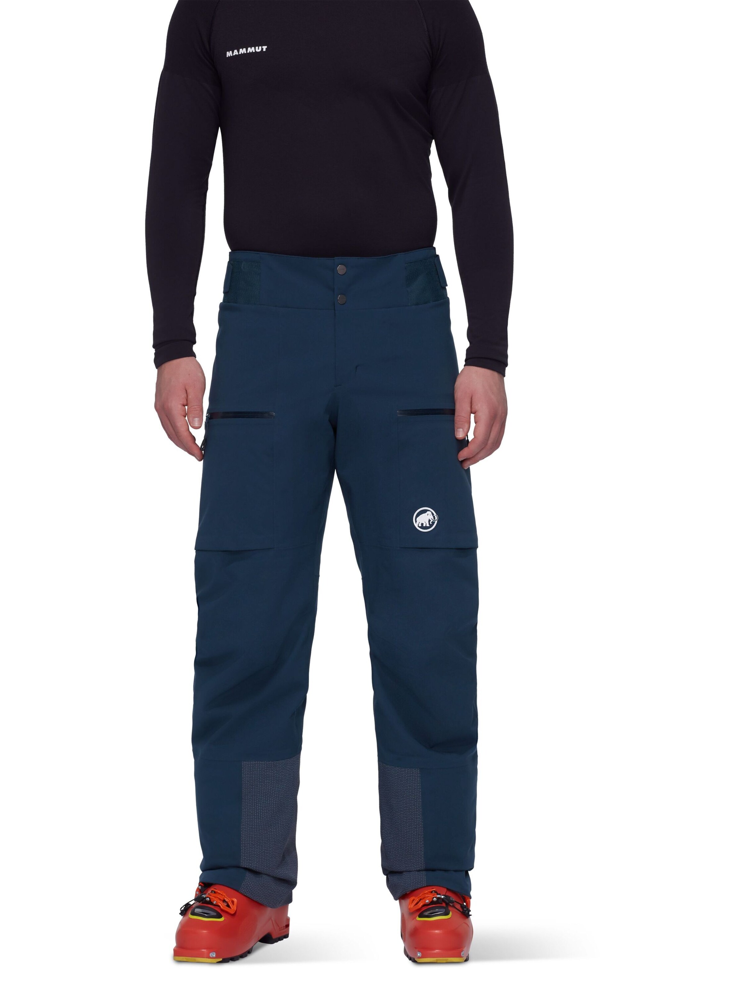 MAMMUT Loose fit Outdoor Pants in Blue: front