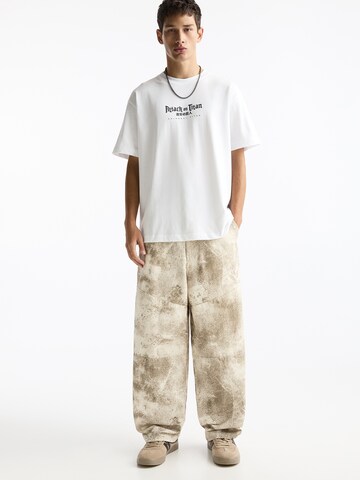 T-Shirt Pull&Bear en blanc