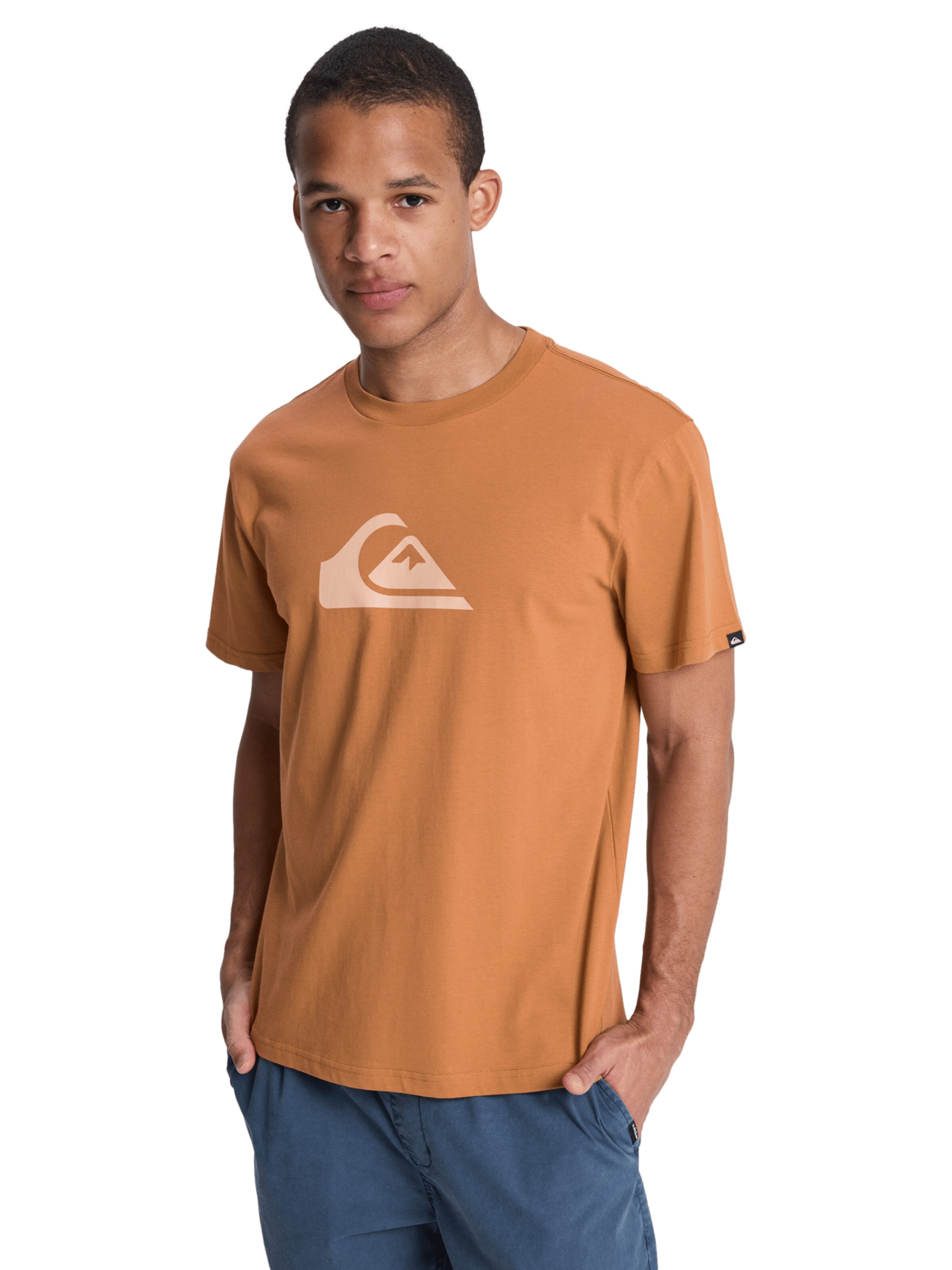 QUIKSILVER Athletic Sweatshirt in Orange: front
