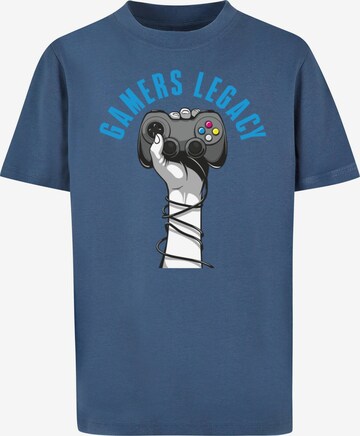 T-Shirt 'Gamers Legacy' Mister Tee en bleu : devant