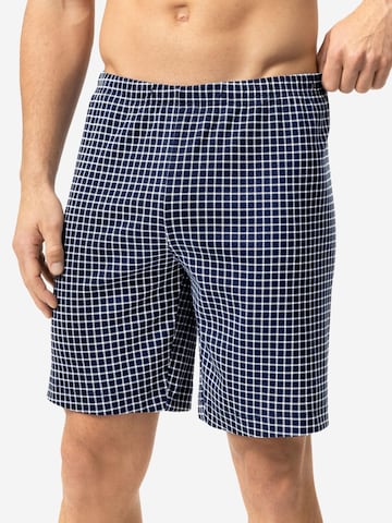 Mey Pyjamahose 'White Check'‌‌ in Blau