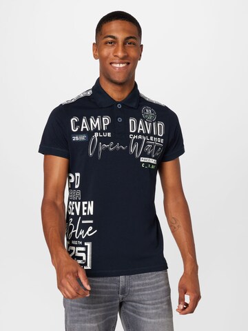 CAMP DAVID Poloshirt 'Ocean´s Seven I' in Blau: predná strana