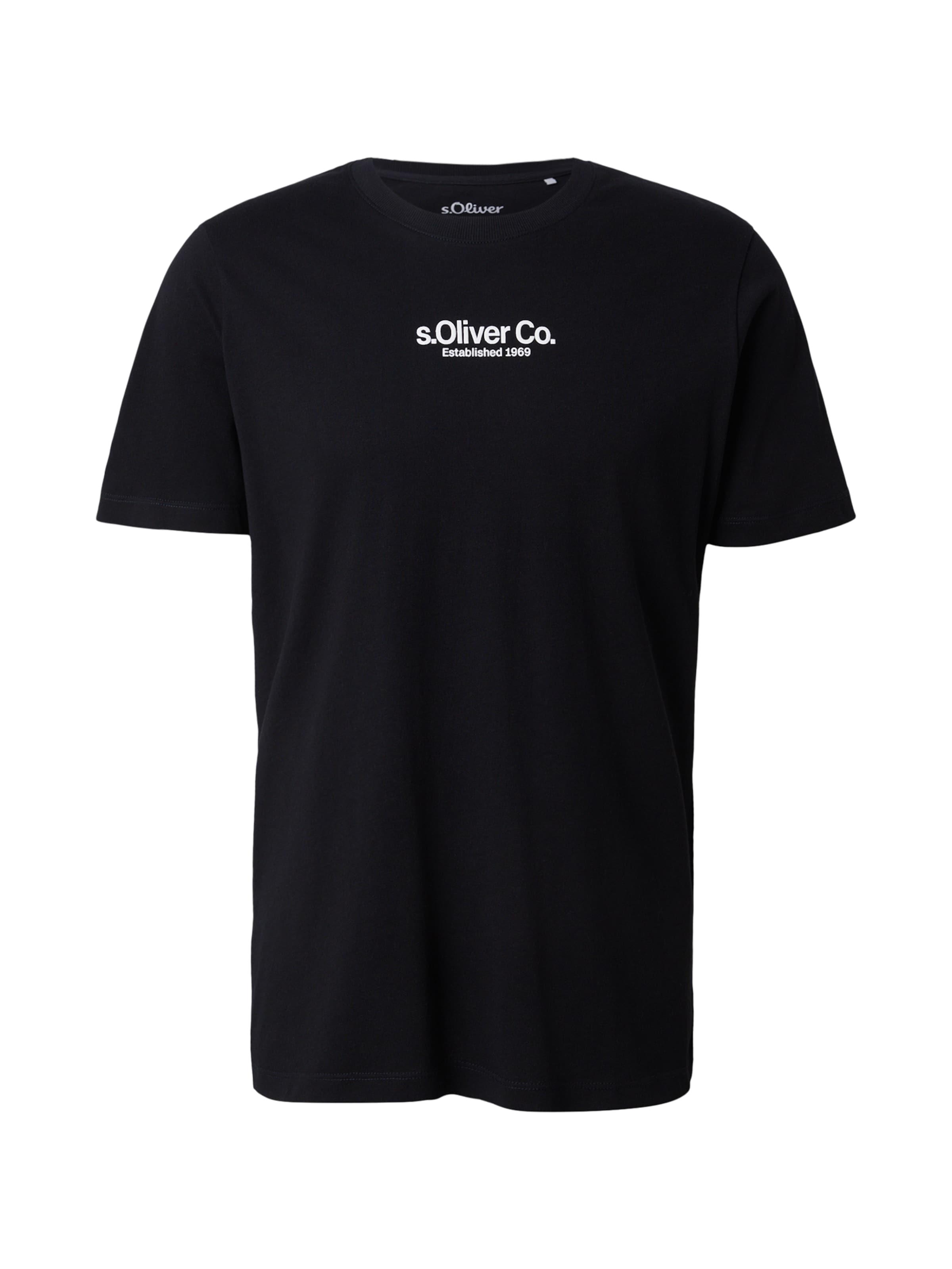 s.Oliver Shirt in Zwart: voorkant