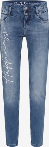 Soccx Slim fit Jeans in Blue: front